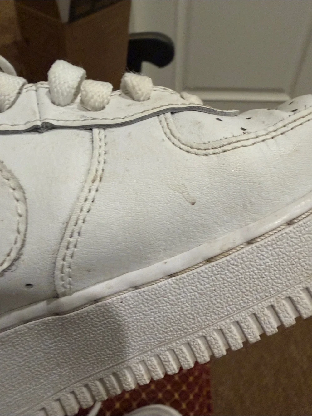 Nike White Air Force 1 High Top Sneakers